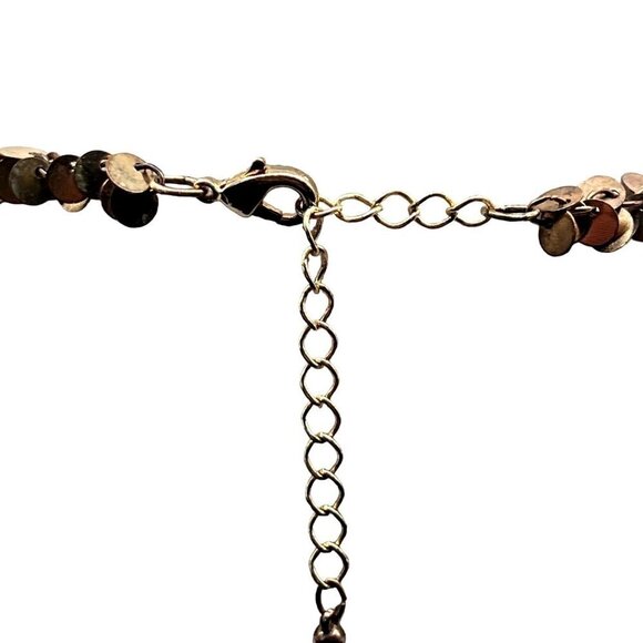 Gold & Black Beaded Jewelry Set: Layered Necklace 2  Bangles & 2 Bracelets. - Picture 6 of 10